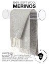 KINTORE-STUF, длиный ШАРФ из мягчайшей шерсти MERINOS из пряжи средней тяжести, однотонная коллекционная линия UNITON-PLURALISM (Много-гранности) FHs.W220_VN-2051/13.STUF